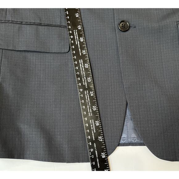 John Varvatos Navy Blue Men's Size‎ 40S Blazer Sportcoat Wool - Picture 9 of 11